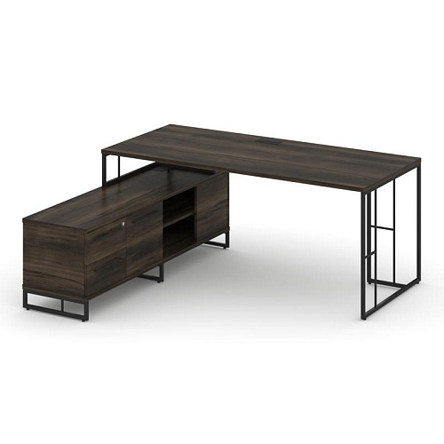 Стол руководителя на опорной тумбой Рифт Директ (RIFT DIRECT) RF.SRT-24 (L) 1580*1600*750