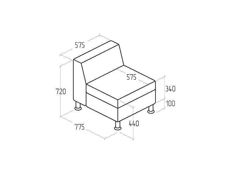 картинка Модуль Everprof Monro одноместный EV-MN-BP.01