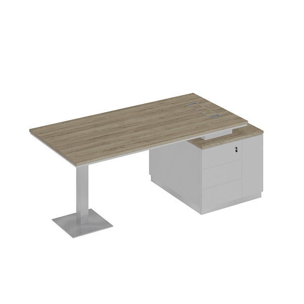 картинка Стол руководителя на опорной тумбе City СИ 105