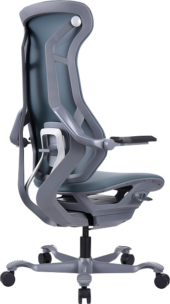 фото Эргономичное кресло Everprof Atom Grey Экокожа