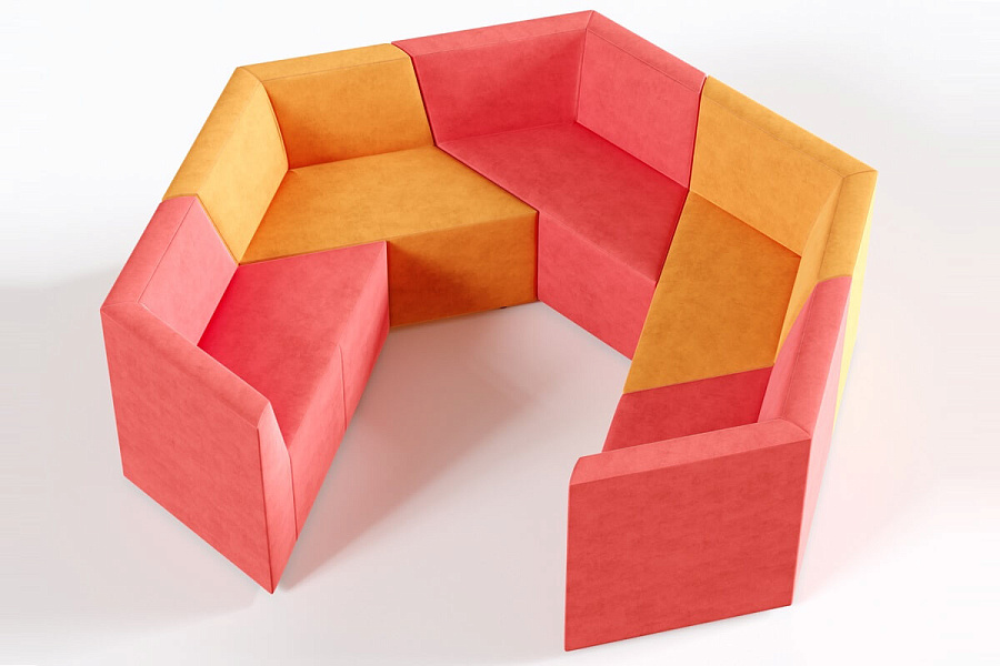 фото Офисный диван Оригами