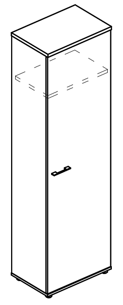 картинка Шкаф для одежды узкий (топ ДСП) Alta МР 9408