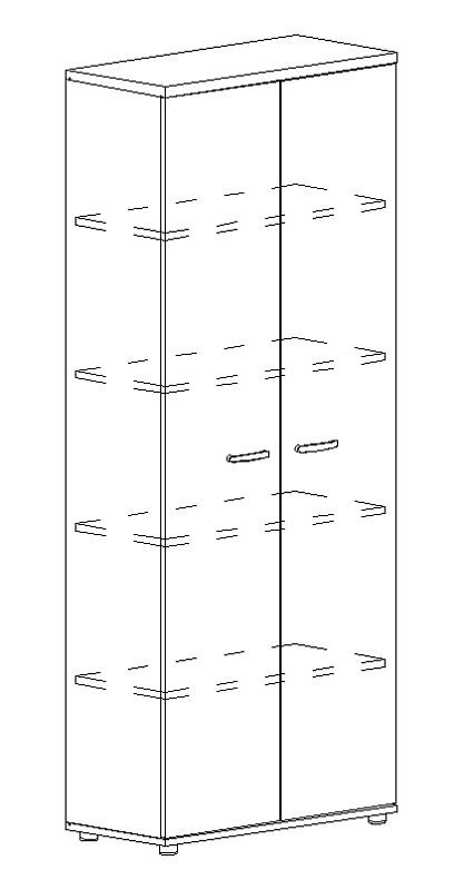 картинка Шкаф для документов закрытый Albero А4 9372