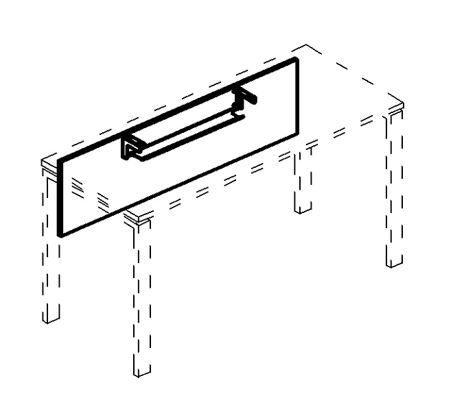 картинка Экран стола 160 Albero А4 Б 843