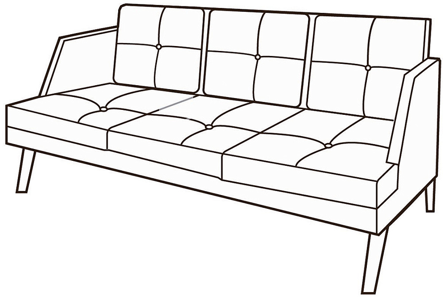 картинка Диван 3-х местный Диктатор Д3Н