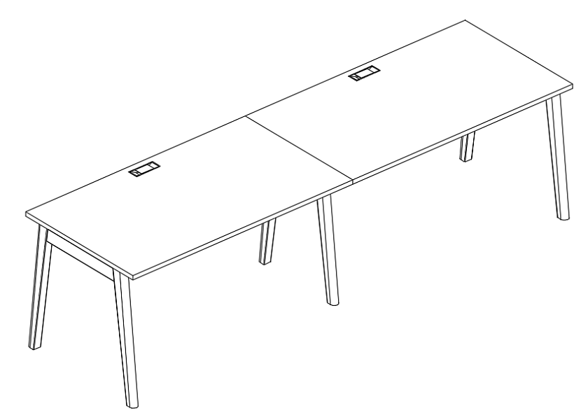 картинка Рабочая станция (2х140) Albero АЛ 9024-2