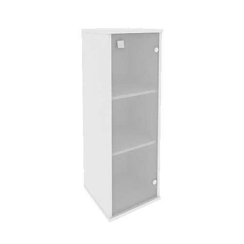 Шкаф узкий средний закрытый со стеклом правый Стайл (STYLE) Л.СУ-2.4Пр