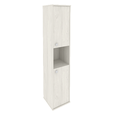 Шкаф офисный узкий высокий 2 дв. с нишей правый Стайл (STYLE) Л.СУ-1.5Пр