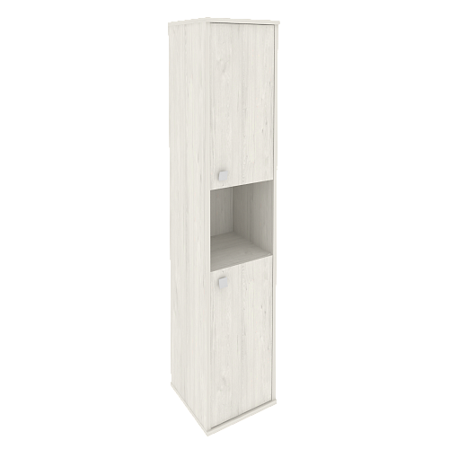 Шкаф офисный узкий высокий 2 дв. с нишей правый Стайл (STYLE) Л.СУ-1.5Пр