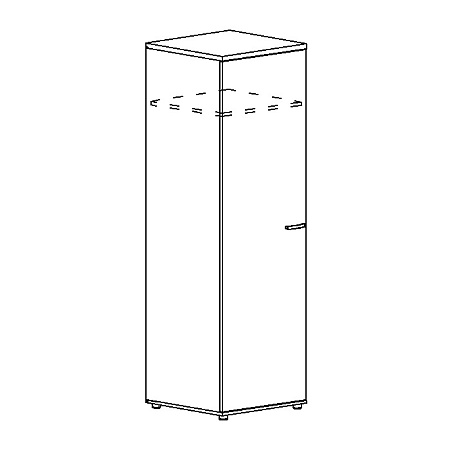 Шкаф для одежды глубокий узкий Albero А4 9312
