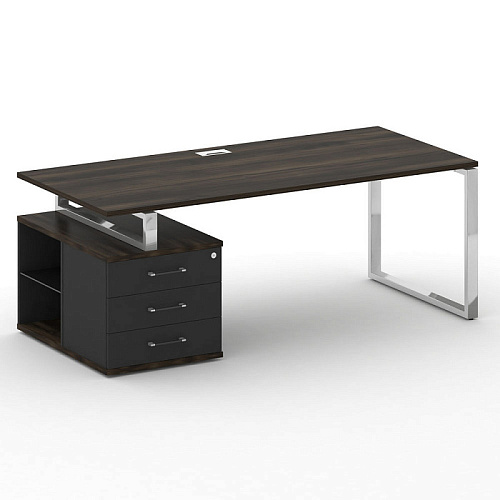 Стол руководителя с опорной тумбой , левый 200x90 см Шифт (SHIFT) SK.SRT-200 (L)