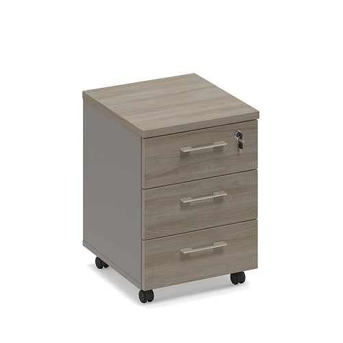 Тумба выкатная 3-ящичная с замком (топ ДСП) Time МР 204 МП/ВЛ