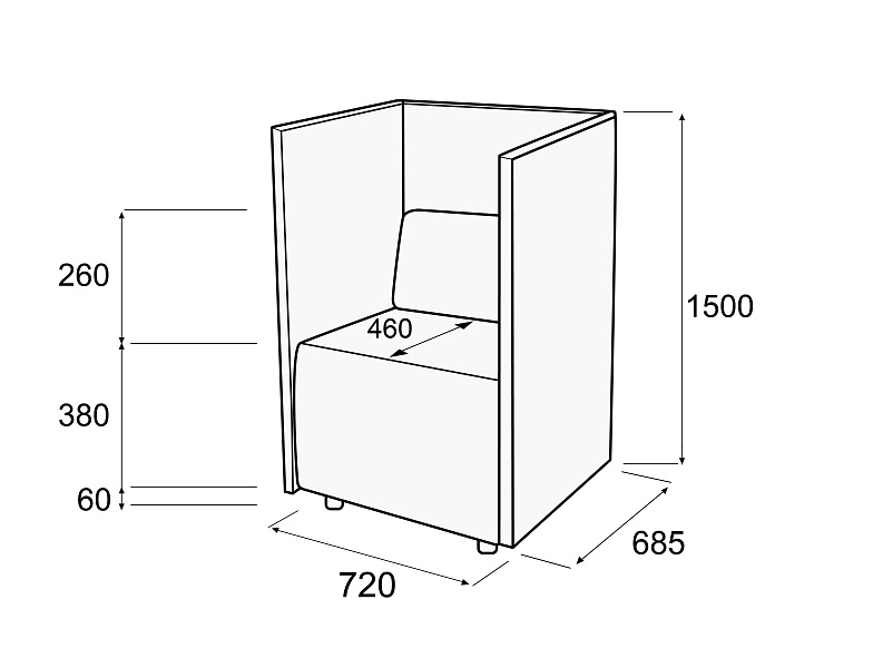 картинка Кресло купе Гамма купе КрК