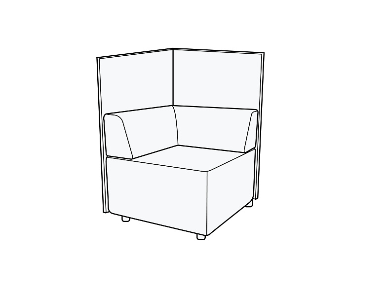 картинка Модуль угловой купе Гамма купе У90К