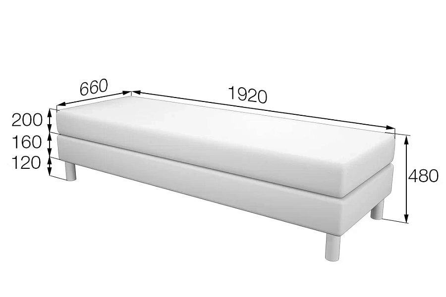 картинка Банкетка Домино Dm-P3