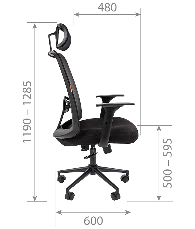картинка Офисное кресло CHAIRMAN 535 BLACK