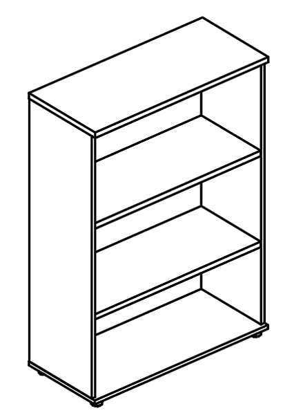 картинка Стеллаж средний (топ ДСП)  Alta МР 9460