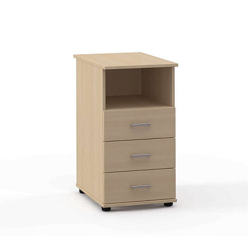 Тумба приставная 3 ящика с нишей глубокая 39,6х60 см Лайт Эдем ЛТ-3.5