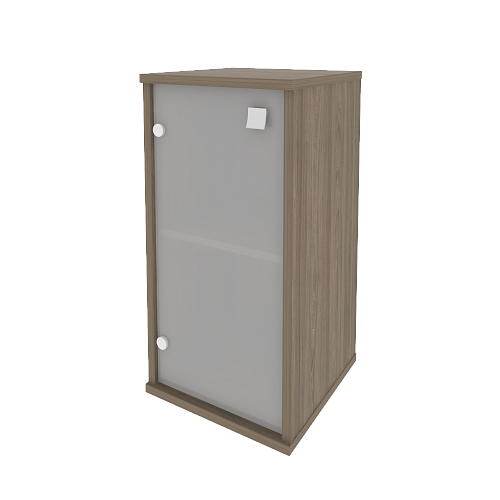 Шкаф узкий низкий закрытый со стеклом левый Стайл (STYLE) Л.СУ-3.2Л