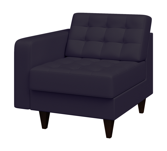 фото Секция 1-местная с правым подлокотником Космо Kos1R