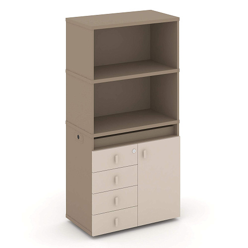 Тумба одиночная с надставкой высокой Estetica ES.NB.1V-2