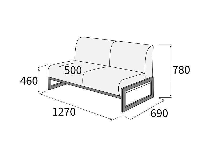 картинка Диван 2-х местный Сигма Д2