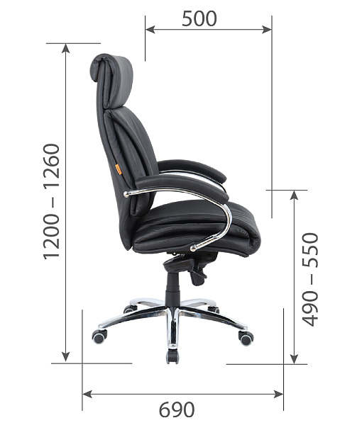 картинка Офисное кресло CHAIRMAN CH423 кожа