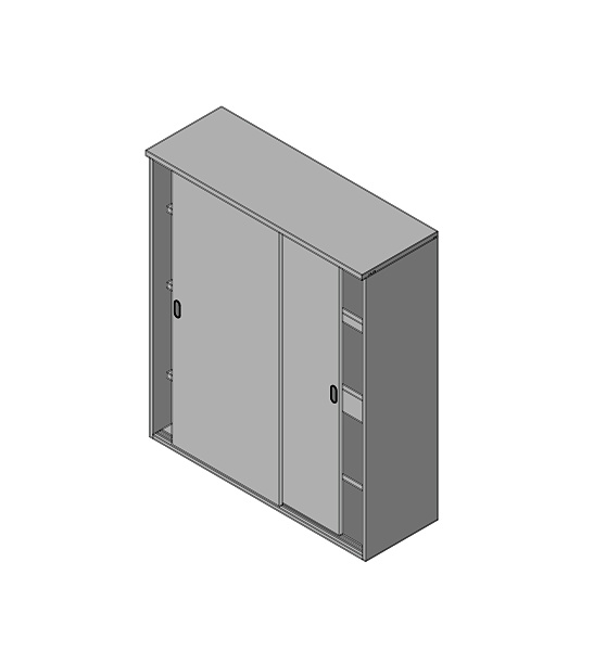 картинка Шкаф-купе 140 полки Flash FLS404