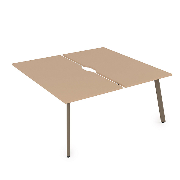 картинка Стол системы Бенч, сдвоенный, на 2 рабочих места - конечный ARREDO 10БДКВ.285