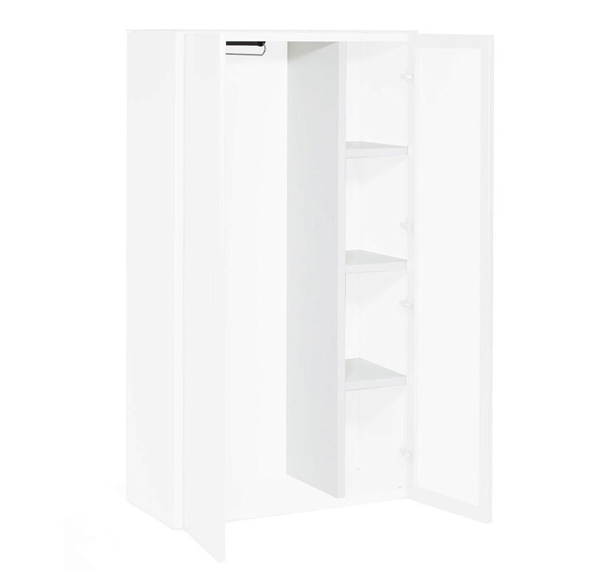 картинка Комплект для гардероба GALA LIBSH/980 WHITE GLASS