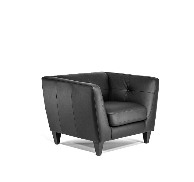 картинка Кресло кожзам+ кожа VOLTA VOLTA 1 Dakota Black wenge