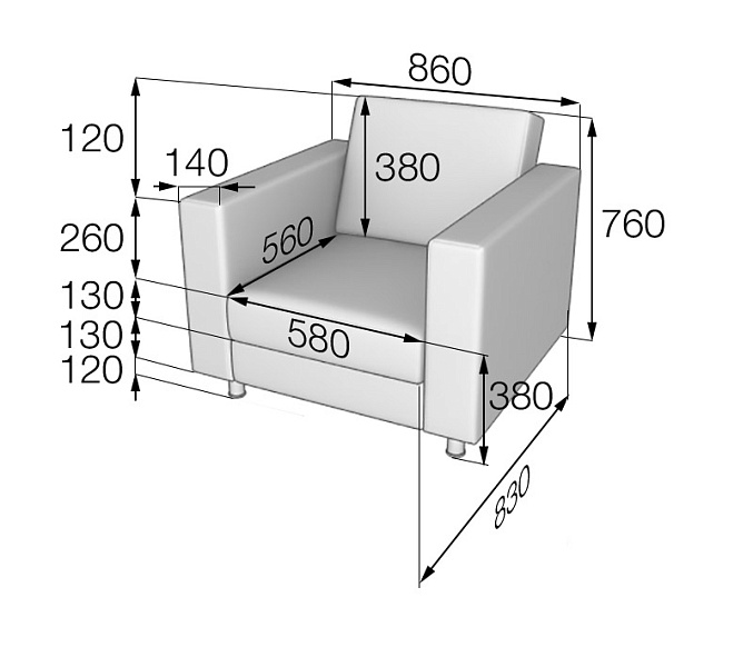 картинка Кресло Офис O1