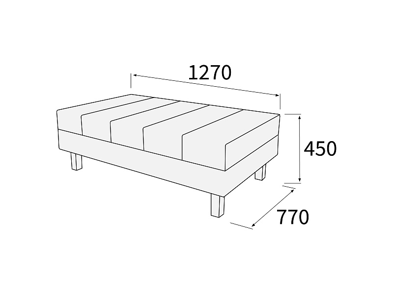 картинка Банкетка 2-х местная большая Лима Б 2бол