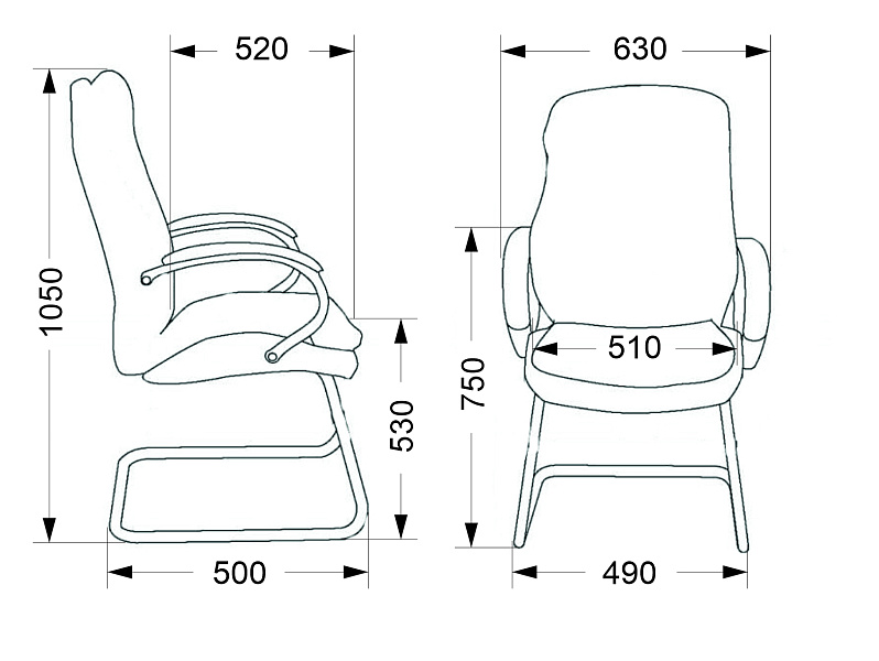 фото Кресло для посетителей Everprof Forum CF Экокожа