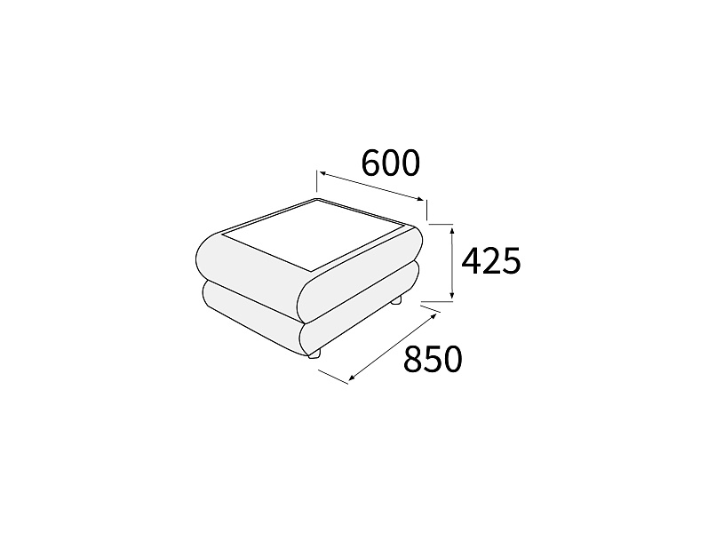 картинка Стол журнальный со стеклом Матрикс СтЖ