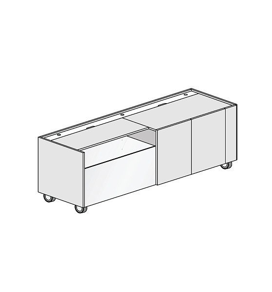 картинка Тумба под оргтехнику, правая Darch 15MD
