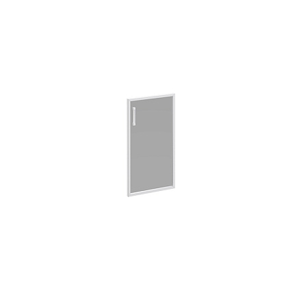 Дверь стеклянная правая тонированная в алюминиевой раме Борн В 512R ХР