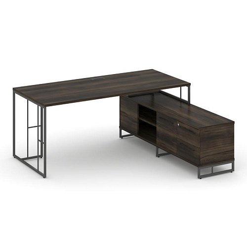 Стол руководителя на опорной тумбой Рифт Директ (RIFT DIRECT) RF.SRT-24 (R) 1580*1600*750