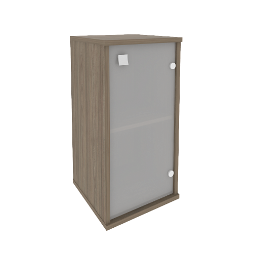 Шкаф узкий низкий закрытый со стеклом правый Стайл (STYLE) Л.СУ-3.2Пр