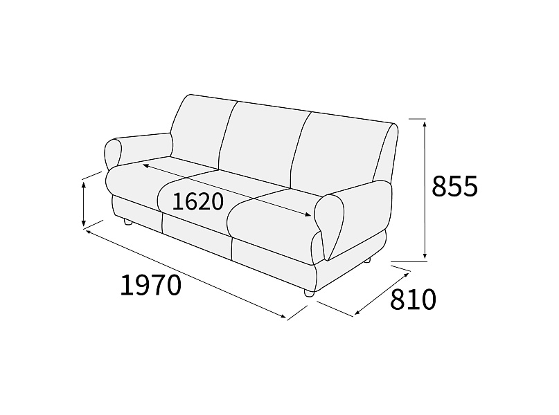 картинка Диван 3-х местный Матрикс Д3