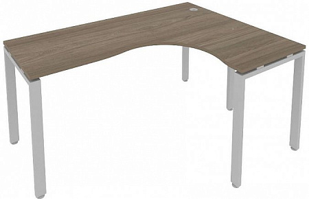 Стол криволинейный правый на П-образном м/к 160x120 см Metal System Quattro 4*4 40БП.СА-4 Пр