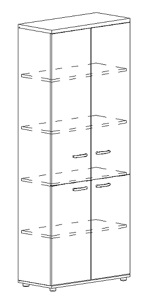 картинка Шкаф для документов закрытый 4-х дверный Albero А4 9373