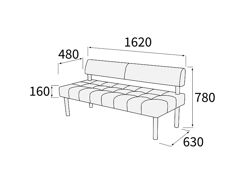 картинка Модуль 3-х местный без подлокотников Спринт 3С