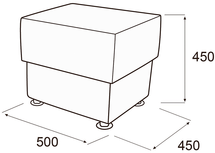картинка Банкетка Омега 1-но местная ОмБ1