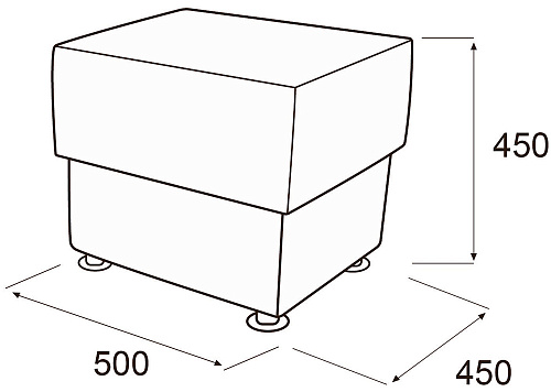 Банкетка Омега 1-но местная ОмБ1