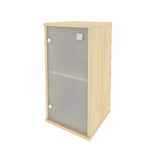 Шкаф узкий низкий закрытый со стеклом левый Стайл (STYLE) Л.СУ-3.2Л