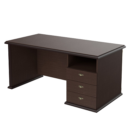 Стол руководителя 160 см с тумбой РАУТ (RAUT) Sky RDT 168.А(L/R)