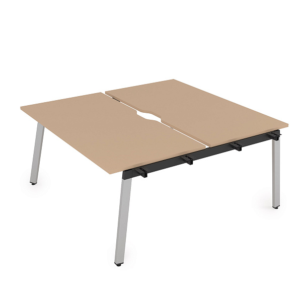 картинка Стол системы Бенч, сдвоенный, на 2 рабочих места - начальный ARREDO 10БДНВ.285