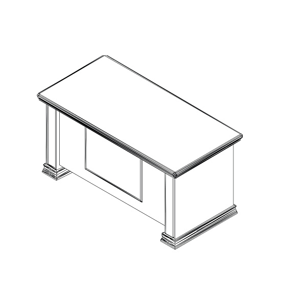 картинка Стол руководителя Porto PRT201