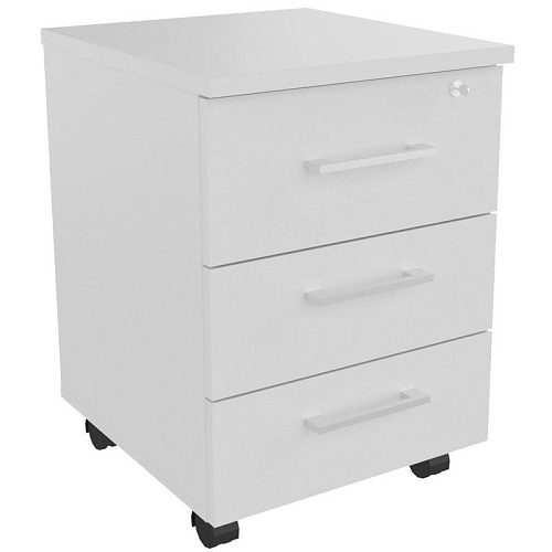 Тумба подкатная 3 ящика с центральным замком Steel 19300